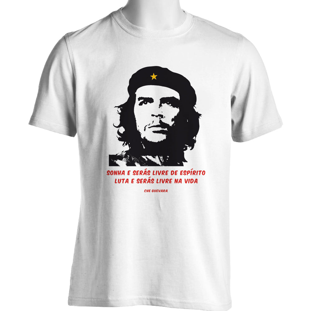 CAMISETA DE MANGA CURTA CHE GUEVARA BRANCA Armazem do Campo On Line