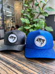 BONÉ MST CARNAVAL 2026 - PRETO COM GLITTER / AZUL COM GLITTER E LOGO MST E ACADÊMICOS DO TATUAPÉ