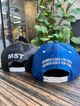 BONÉ MST CARNAVAL 2026 - PRETO COM GLITTER / AZUL COM GLITTER E LOGO MST E ACADÊMICOS DO TATUAPÉ