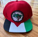 BONÉ VERMELHO PALESTINA LIVRE MST BORDADO ABA RETA