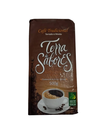 CAFÉ TERRA DE SABORES TRADICIONAL TORRADO E MOÍDO 500g