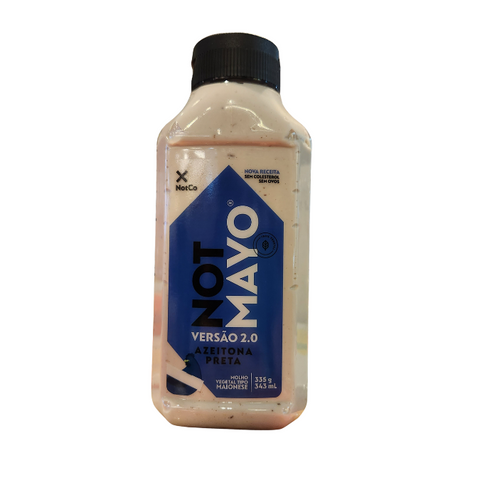 NOT MAYO MOLHO VEGETAL TIPO MAIONESE VERSÃO AZEITONA PRETA NOTCO - 343ml