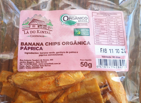 Banana Chips Orgânica Páprica - 50g