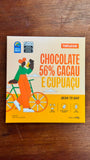 CHOCOLATE 56% CACAU E CUPUAÇU BEAN TO BAR NATUCOA 60G