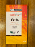 MARÉ CHOCOLATE  81%  ADOÇADO COM AÇUCAR DE COCO 80G