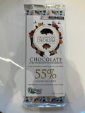 CHOCOLATE 55% CACAU AO LEITE ORGANICOS DEORUM 80G