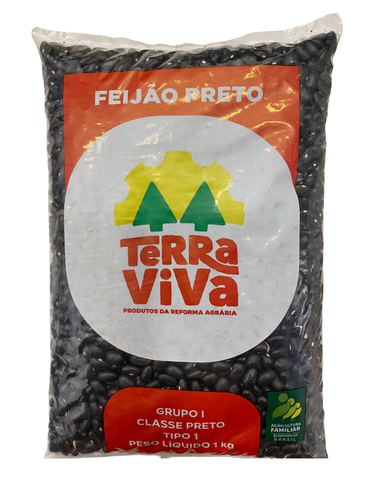 FEIJÃO PRETO TERRA VIVA - 1KG