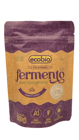 FERMENTO QUÍMICO SEM TRANSGÊNICO ECOBIO 100G
