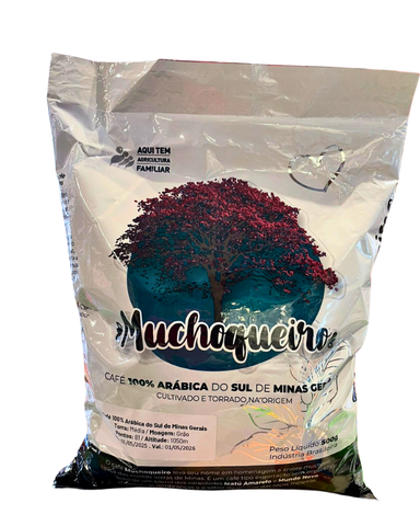 CAFÉ 100% ARÁBICA MUCHOQUEIRO EM GRÃOS 500G
