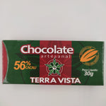CHOCOLATE ARTESANAL TERRA VISTA ORGÂNICO 56% CACAU, 30g