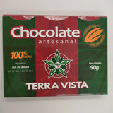 CHOCOLATE ARTESANAL TERRA VISTA ORGÂNICO 100% CACAU 90g