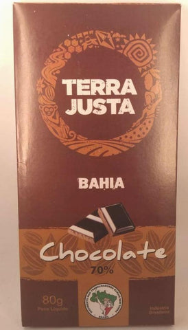 CHOCOLATE 70% TERRA JUSTA 80G